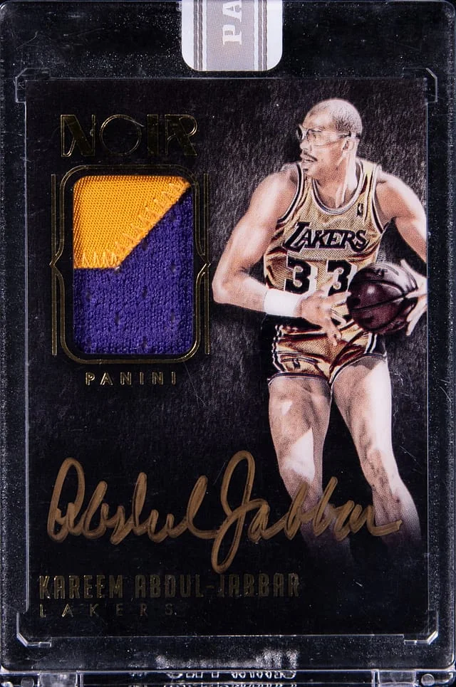 2014-15 Panini Noir Kareem Abdul-Jabbar White Box #AC-KA card image
