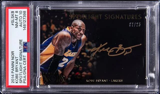 2014-15 Panini Noir Kobe Bryant Spotlight Signatures #SLS-KB card image