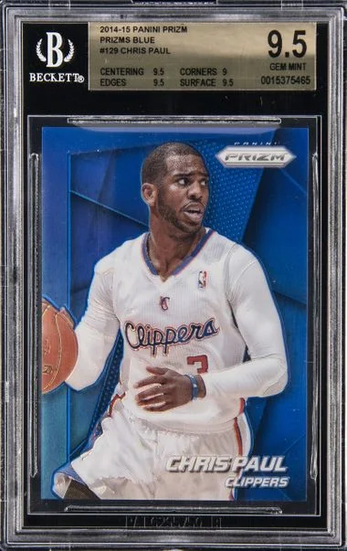 2014-15 Panini Prizm Chris Paul Blue Prizm #129 card image