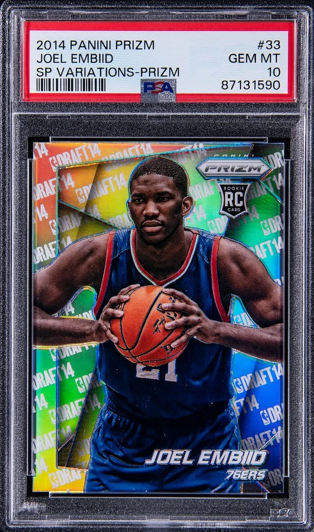2014-15 Panini Prizm Joel Embiid SP Variations Prizm #33 card image