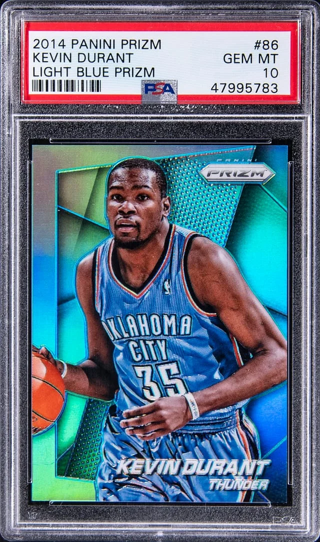 2014-15 Panini Prizm Kevin Durant Light Blue Prizm #86 card image