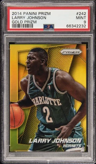 2014-15 Panini Prizm Larry Johnson Gold Prizm #242 card image