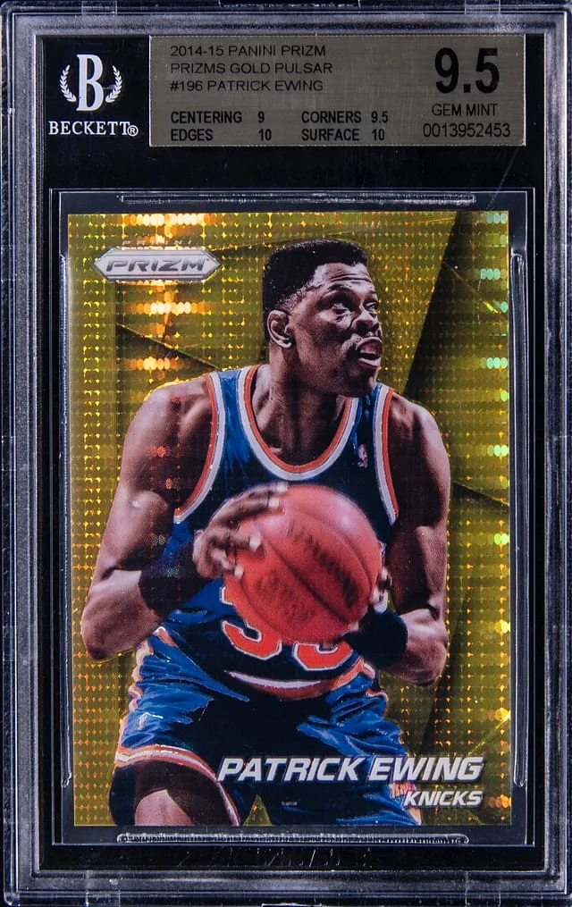 2014-15 Panini Prizm Patrick Ewing Orange Die-Cut Prizm #196 card image