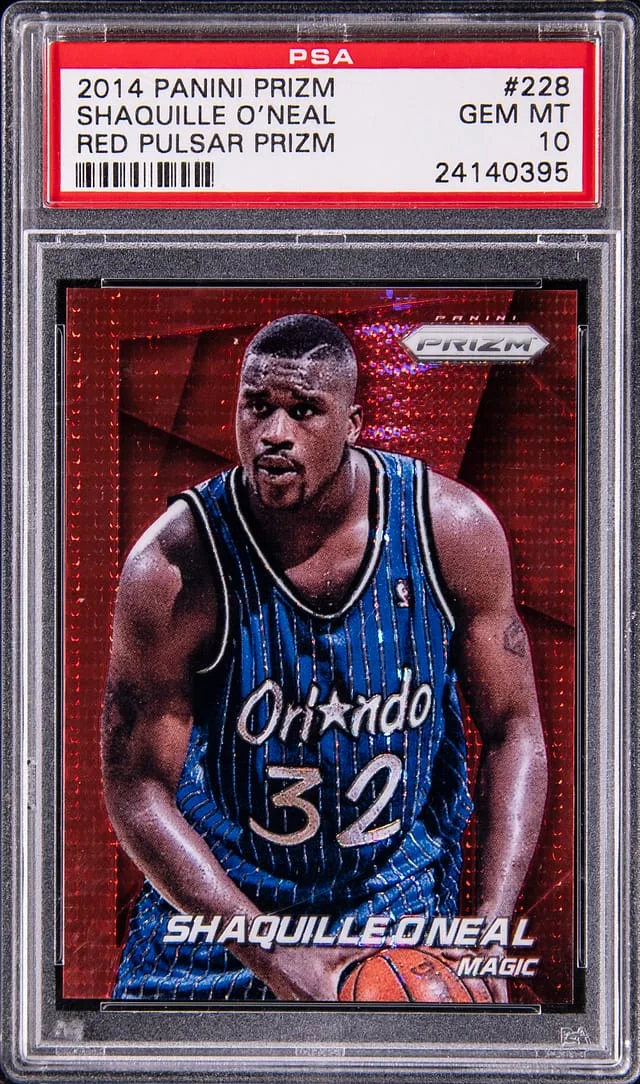 2014-15 Panini Prizm Shaquille O'Neal Red Pulsar Prizm #228 card image