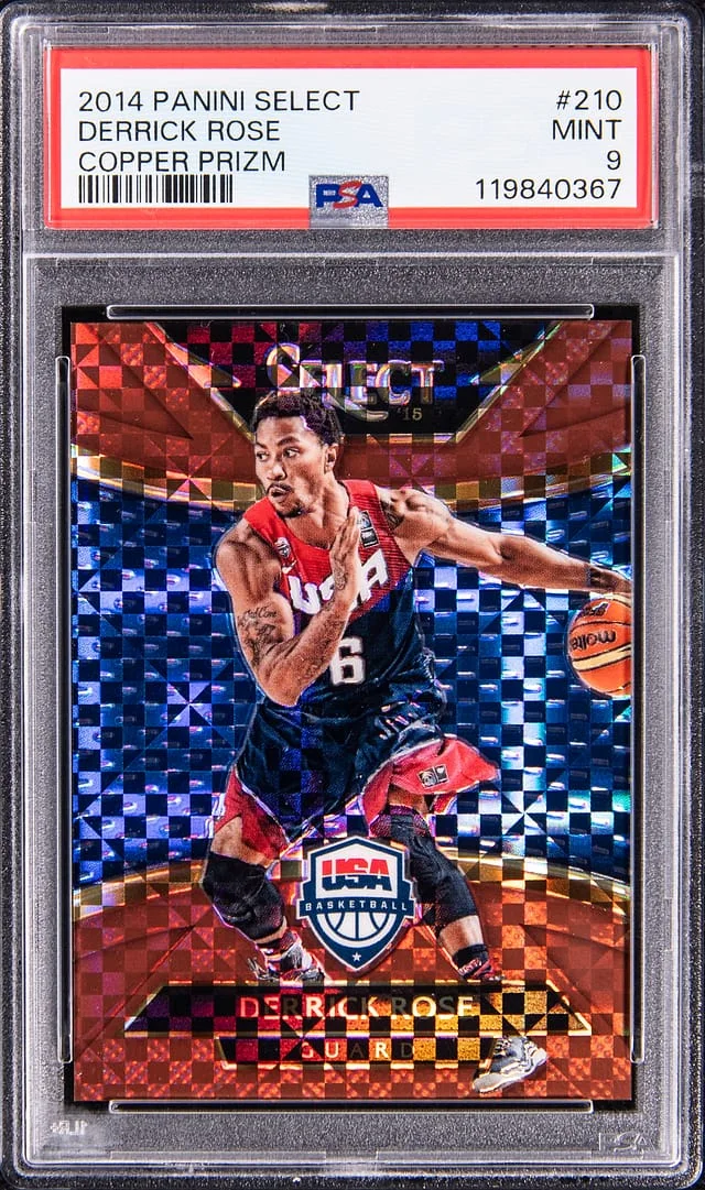 2014-15 Panini Select Derrick Rose Copper Prizm #210 card image