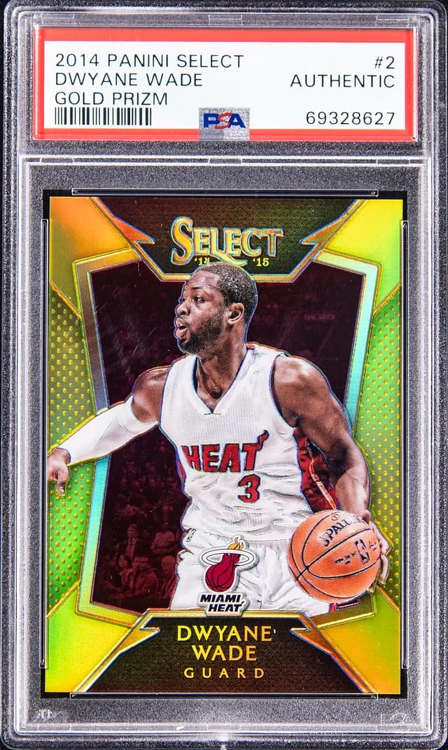 2014-15 Panini Select Dwyane Wade Gold Prizm #2 card image
