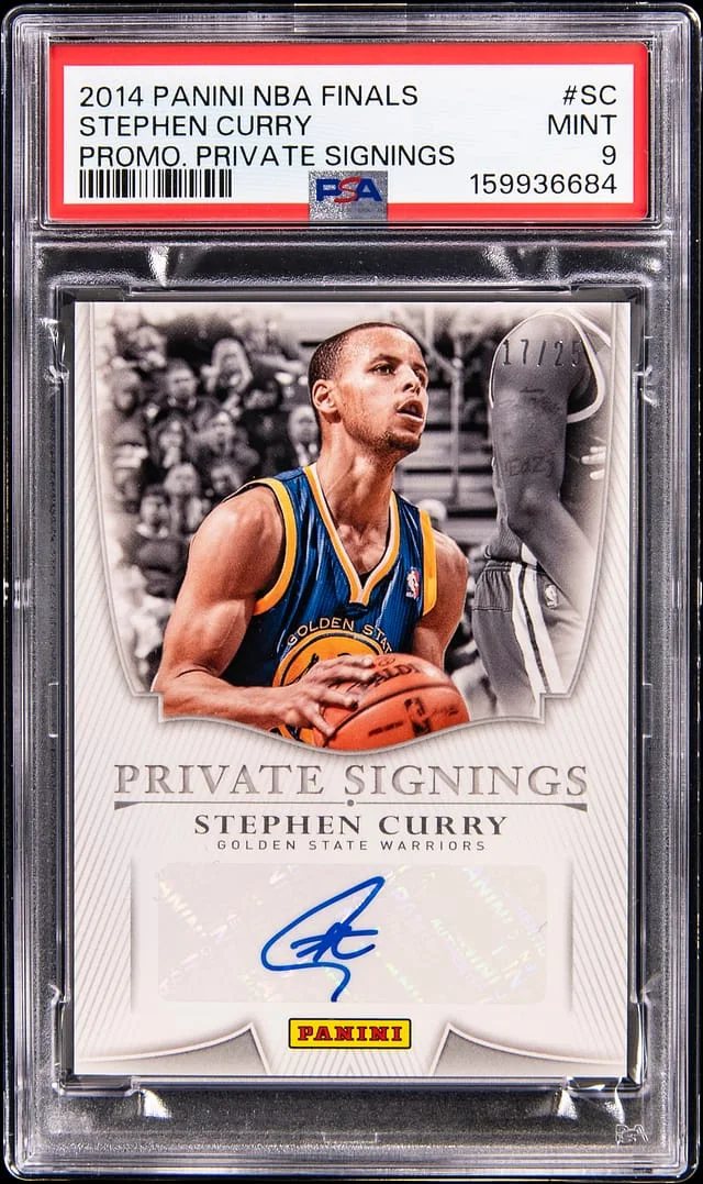 2014-15 Panini Stephen Curry NBA Finals Promotion Private Signings #SC card image