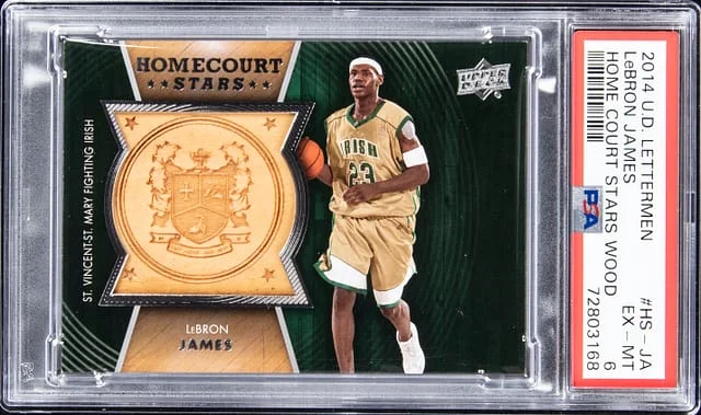 2014-15 Upper Deck LeBron James Lettermen Home Court Stars Wood #HS-JA card image