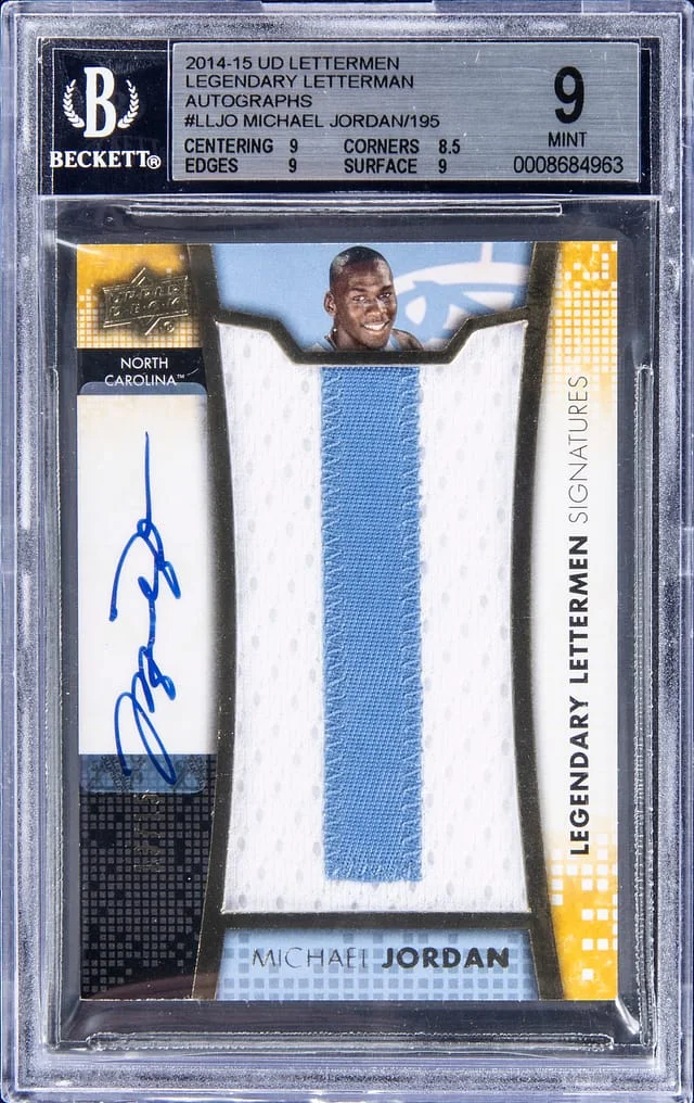 2014-15 Upper Deck Michael Jordan Lettermen Legendary Letterman Autograph #LL-JO card image