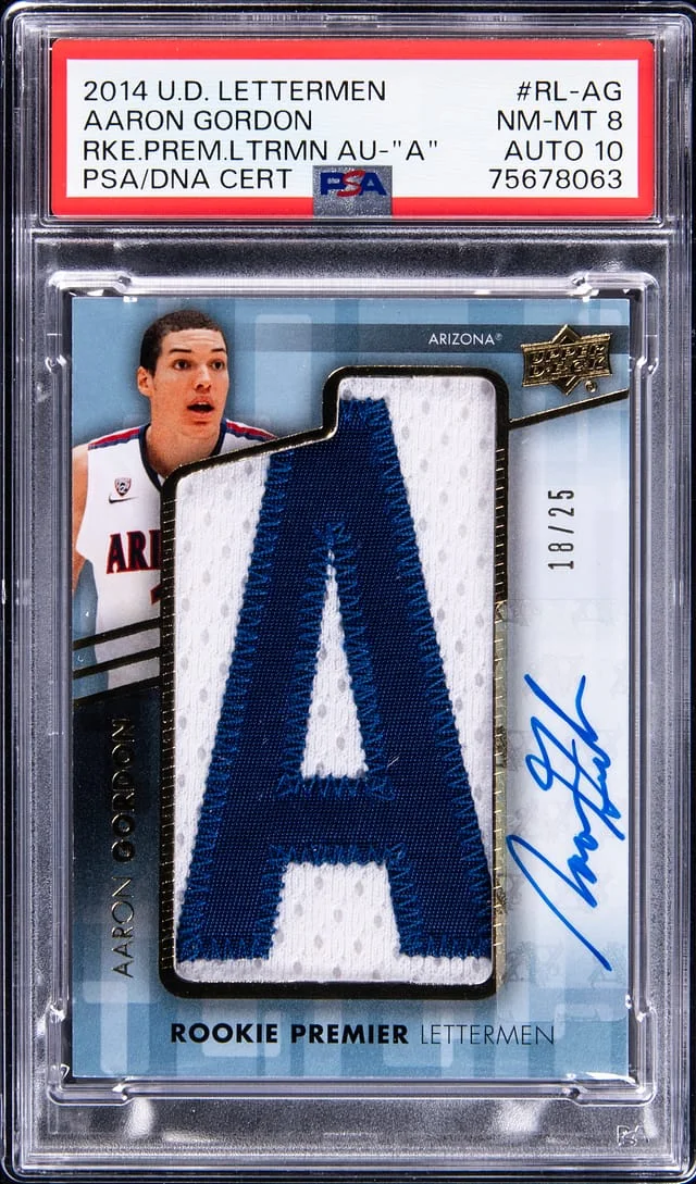 2014-15 Upper Deck Premier Aaron Gordon Lettermen Autograph #RL-AG card image