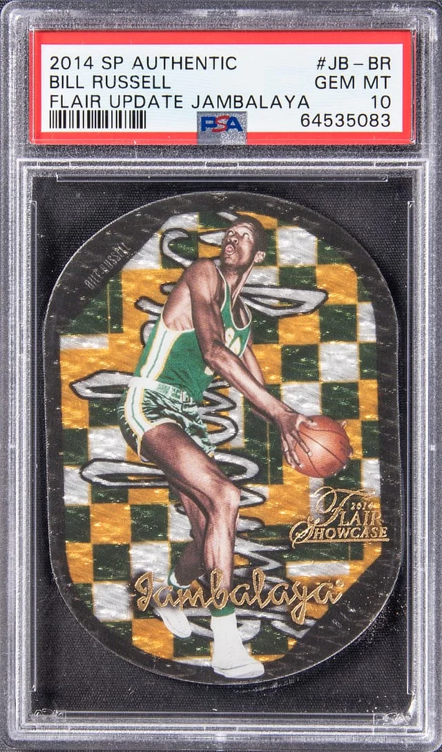 2014-15 Upper Deck SP Authentic Bill Russell Flair Update Jambalaya #JB-BR card image