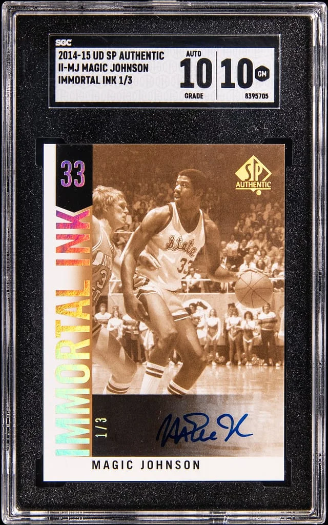 2014-15 Upper Deck SP Authentic Magic Johnson Immortal #II-MJ card image