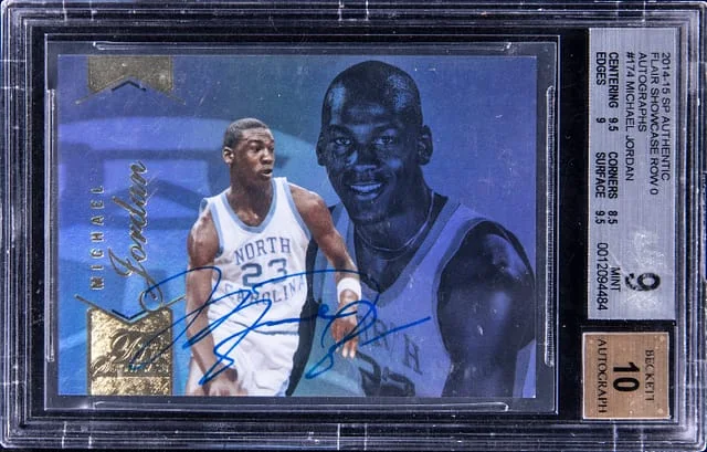 2014-15 Upper Deck SP Authentic Michael Jordan Flair Showcase Row 0 Autograph #174 card image
