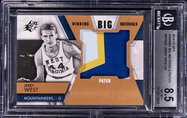2014-15 Upper Deck SPx Jerry West Winning Big Materials Patch #WM-WE card image