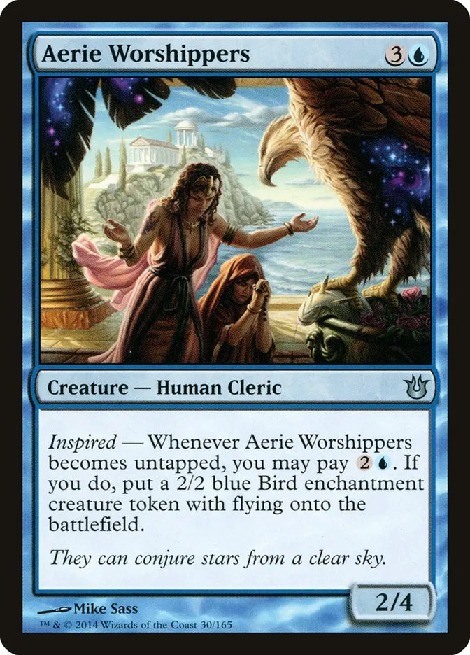 2014 Born of the Gods Aerie Worshippers uncommon #30 unlisted card image