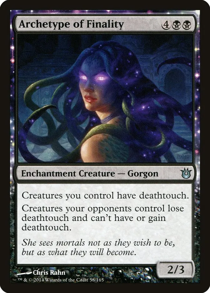 2014 Born of the Gods Archetype of Finality uncommon #58 unlisted card image