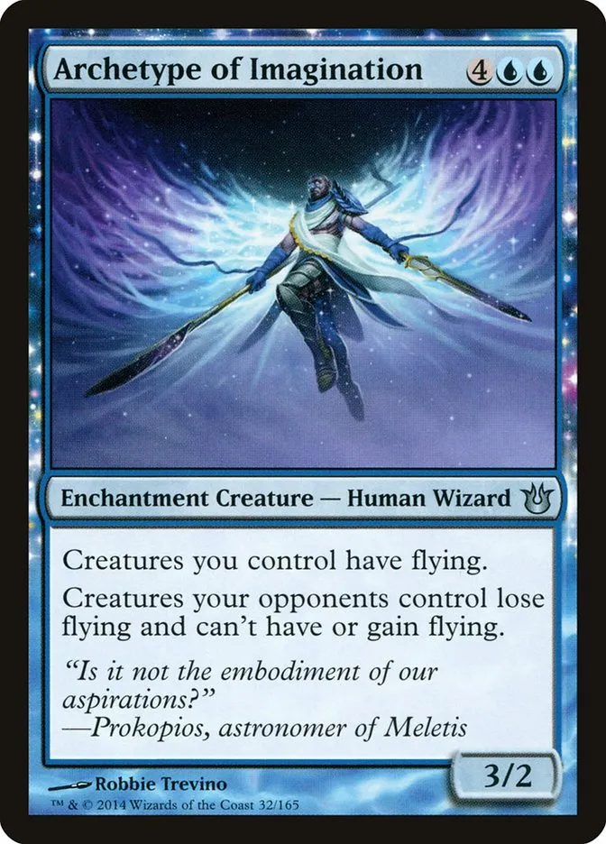 2014 Born of the Gods Archetype of Imagination uncommon #32 unlisted card image