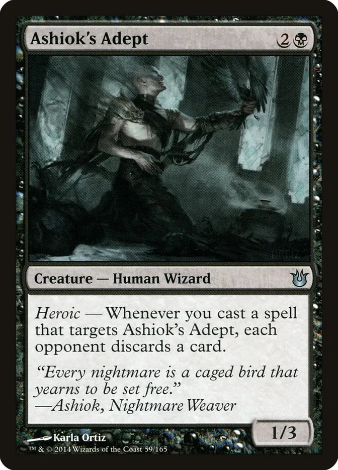 2014 Born of the Gods Ashiok's Adept uncommon #59 unlisted card image