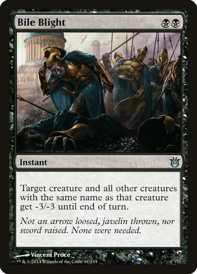 2014 Born of the Gods Bile Blight uncommon #61 unlisted card image