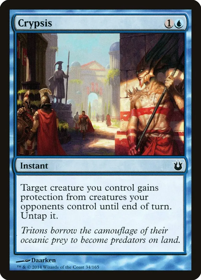 2014 Born of the Gods Crypsis common #34 unlisted card image