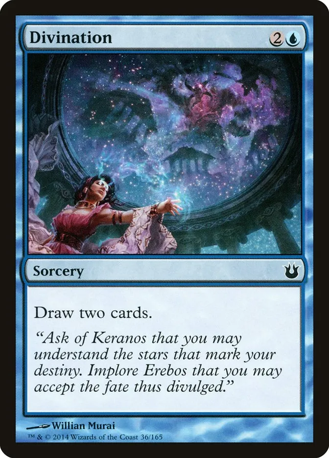 2014 Born of the Gods Divination common #36 unlisted card image