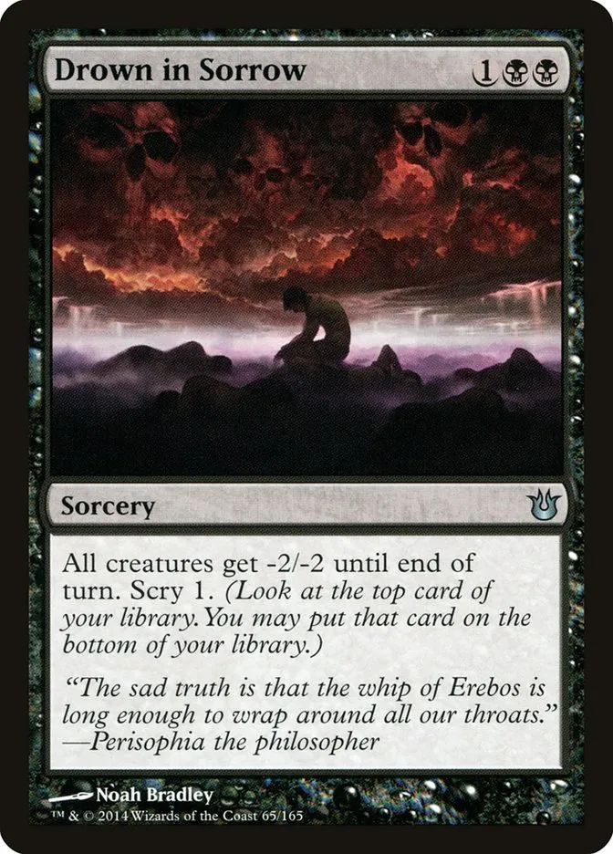 2014 Born of the Gods Drown in Sorrow uncommon #65 unlisted card image
