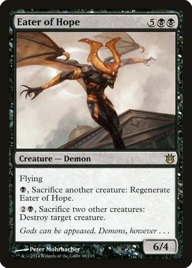 2014 Born of the Gods Eater of Hope rare #66 unlisted card image