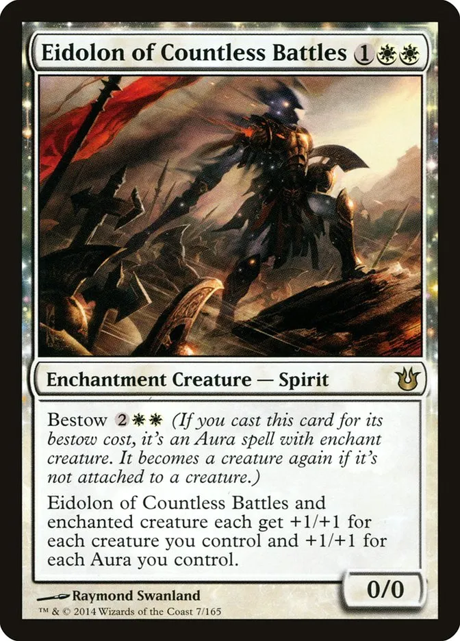 2014 Born of the Gods Eidolon of Countless Battles rare #7 unlisted card image