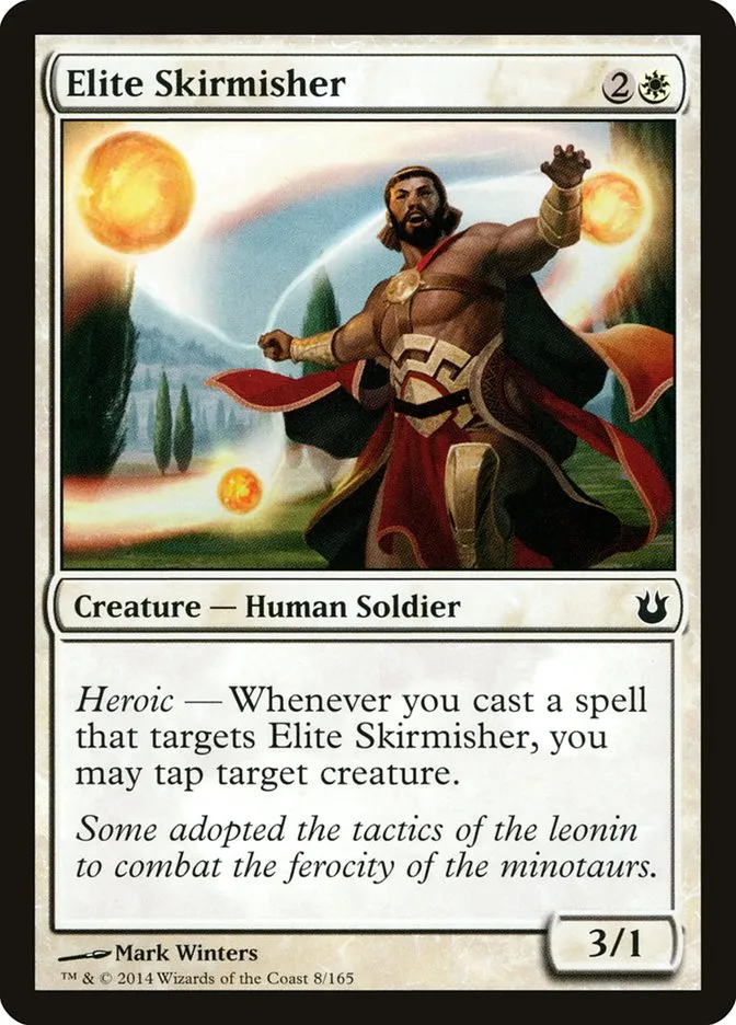 2014 Born of the Gods Elite Skirmisher common #8 unlisted card image