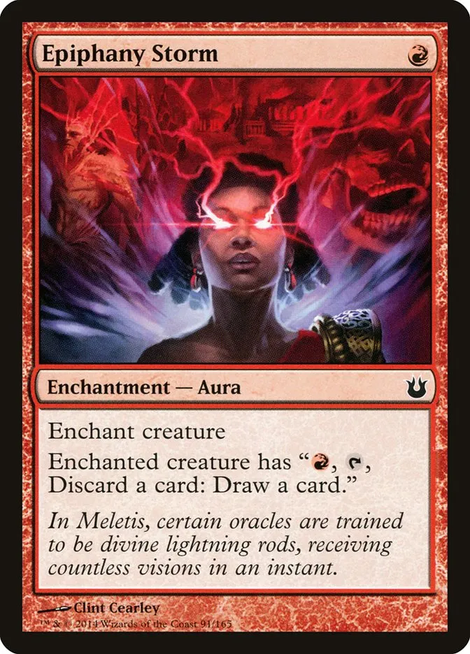 2014 Born of the Gods Epiphany Storm common #91 unlisted card image