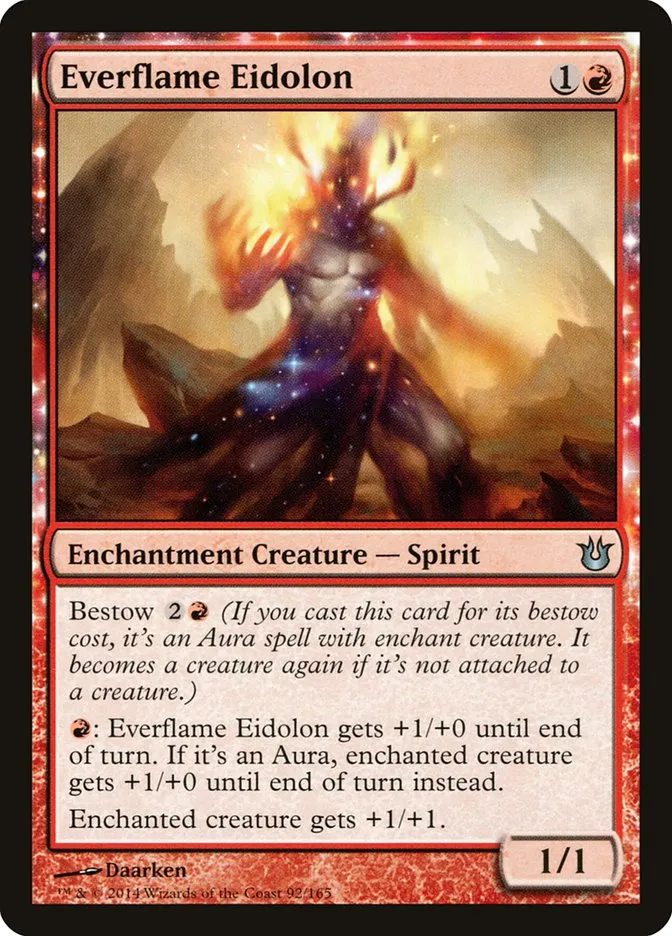2014 Born of the Gods Everflame Eidolon uncommon #92 unlisted card image