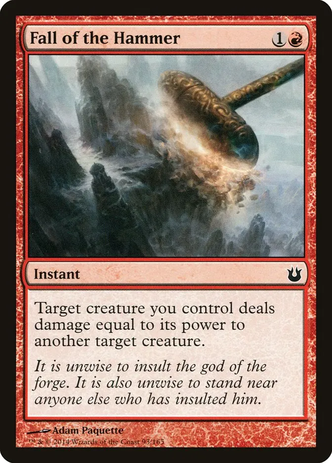 2014 Born of the Gods Fall of the Hammer common #93 unlisted card image