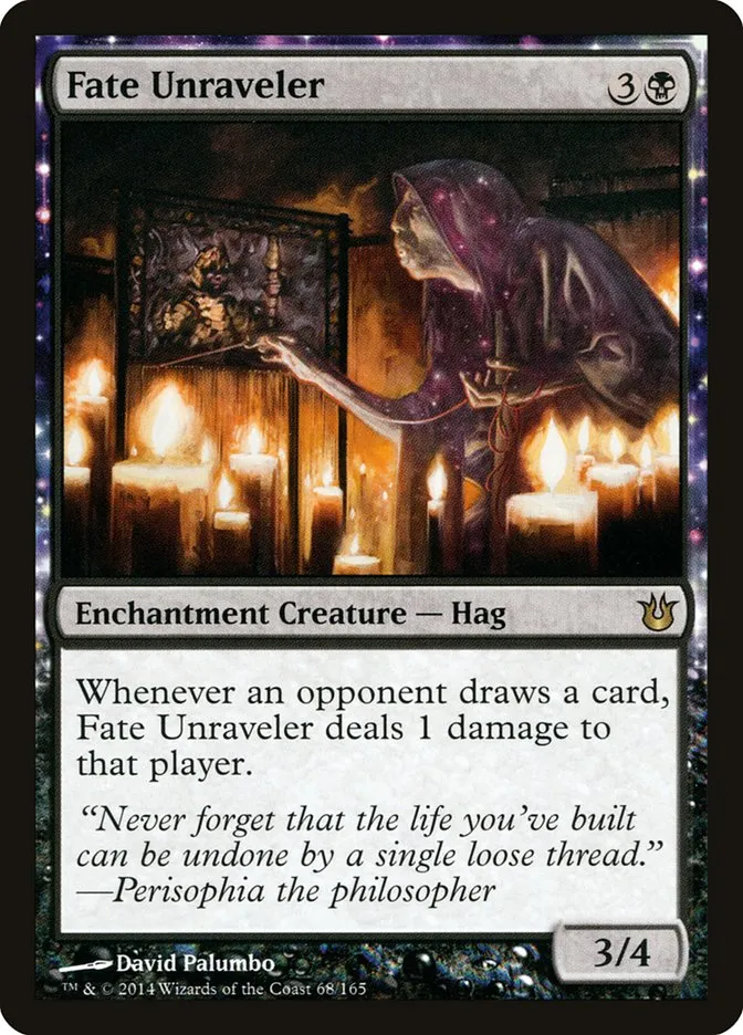 2014 Born of the Gods Fate Unraveler rare #68 unlisted card image