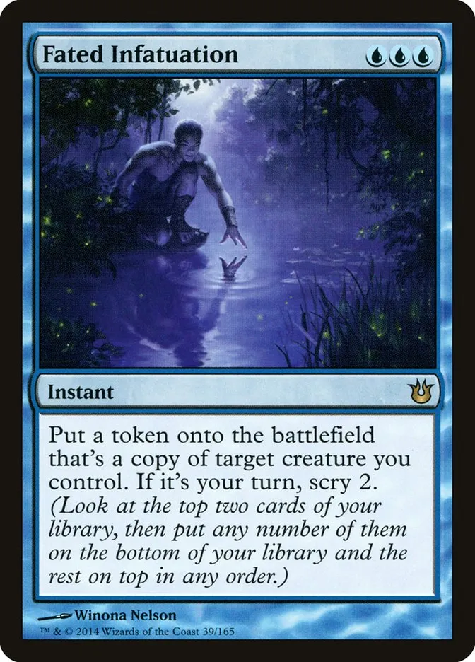2014 Born of the Gods Fated Infatuation rare #39 unlisted card image