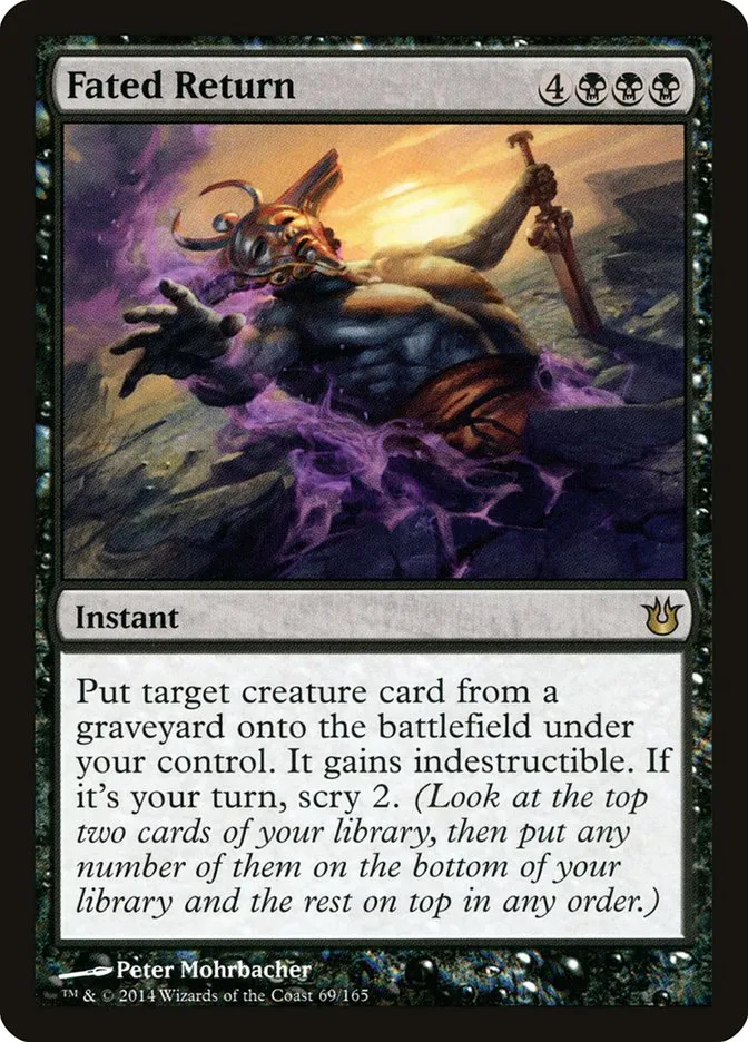 2014 Born of the Gods Fated Return rare #69 unlisted card image