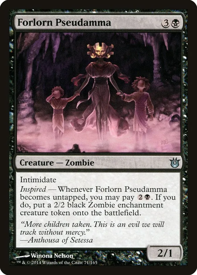 2014 Born of the Gods Forlorn Pseudamma uncommon #71 unlisted card image