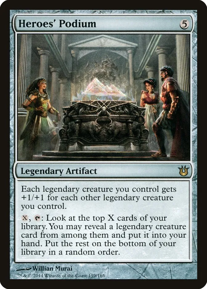 2014 Born of the Gods Heroes' Podium rare #159 unlisted card image