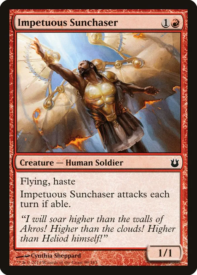 2014 Born of the Gods Impetuous Sunchaser common #99 unlisted card image