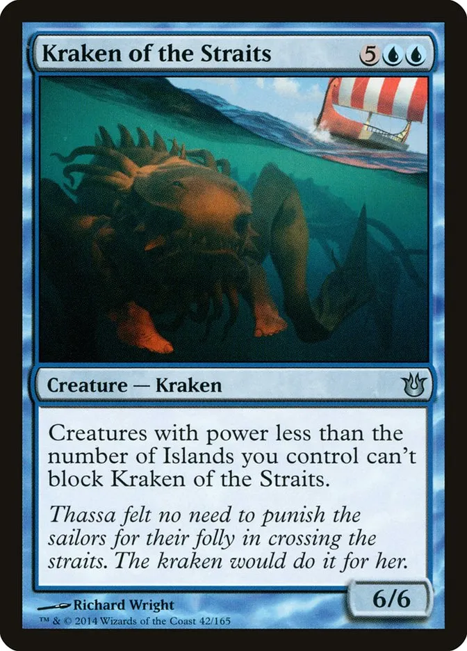 2014 Born of the Gods Kraken of the Straits uncommon #42 unlisted card image