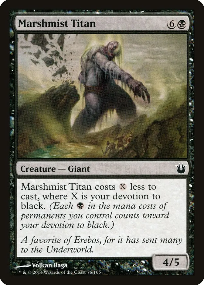 2014 Born of the Gods Marshmist Titan common #76 unlisted card image