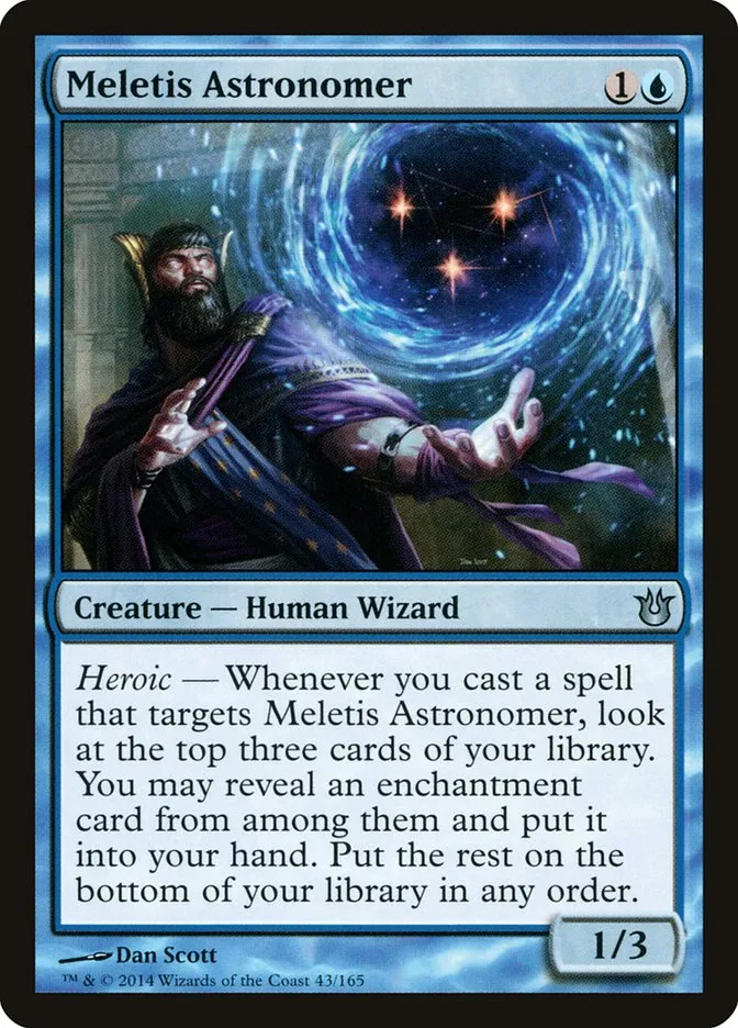 2014 Born of the Gods Meletis Astronomer uncommon #43 unlisted card image