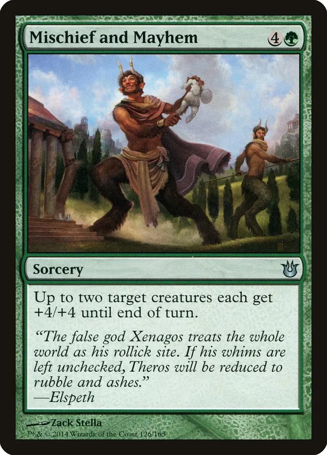2014 Born of the Gods Mischief and Mayhem uncommon #126 unlisted card image