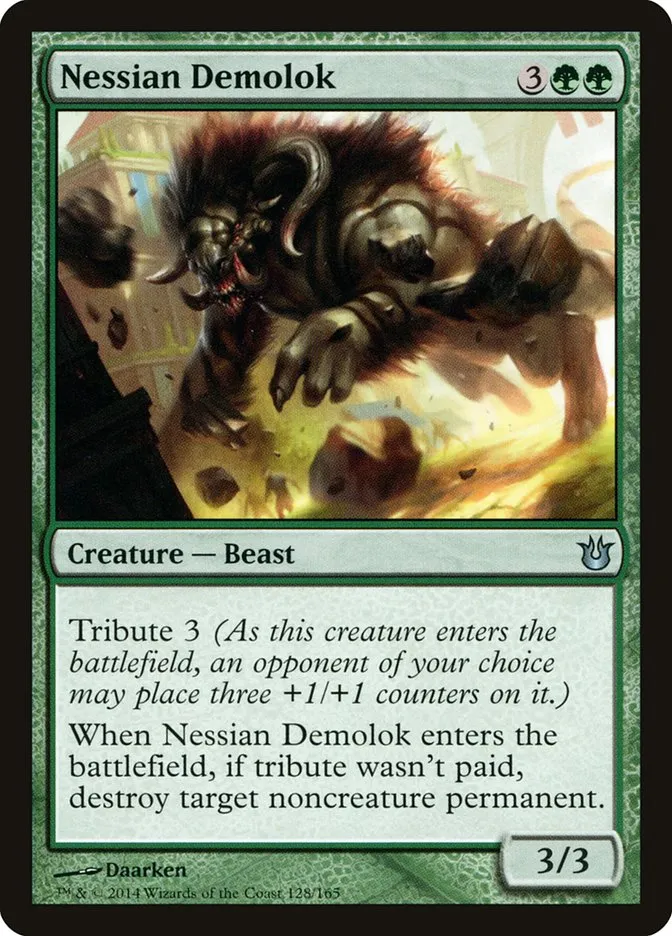 2014 Born of the Gods Nessian Demolok uncommon #128 unlisted card image