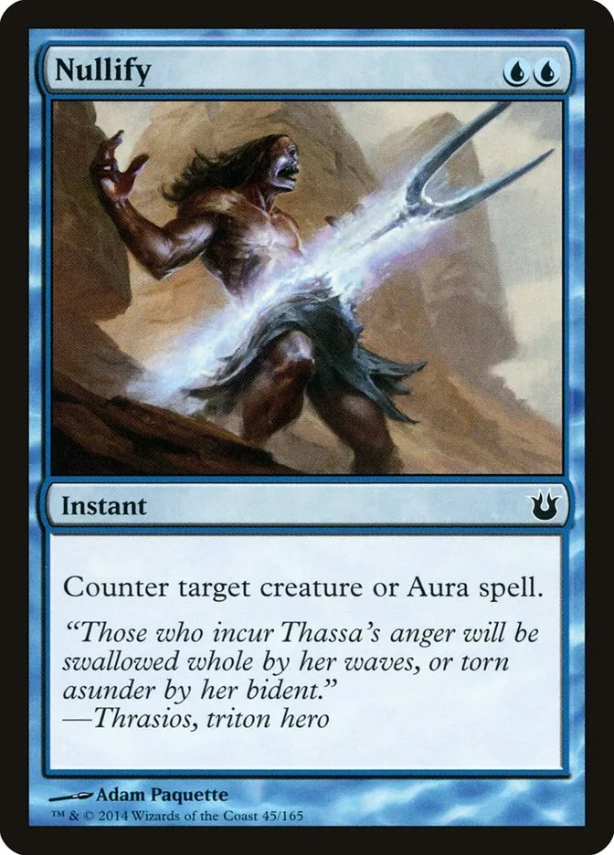 2014 Born of the Gods Nullify common #45 unlisted card image