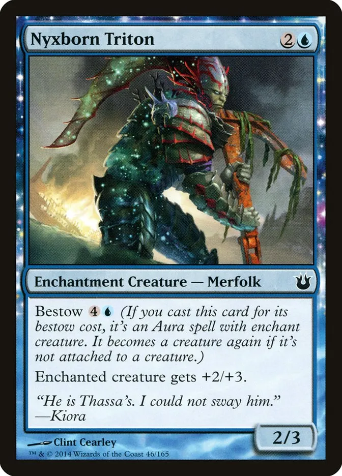 2014 Born of the Gods Nyxborn Triton common #46 unlisted card image
