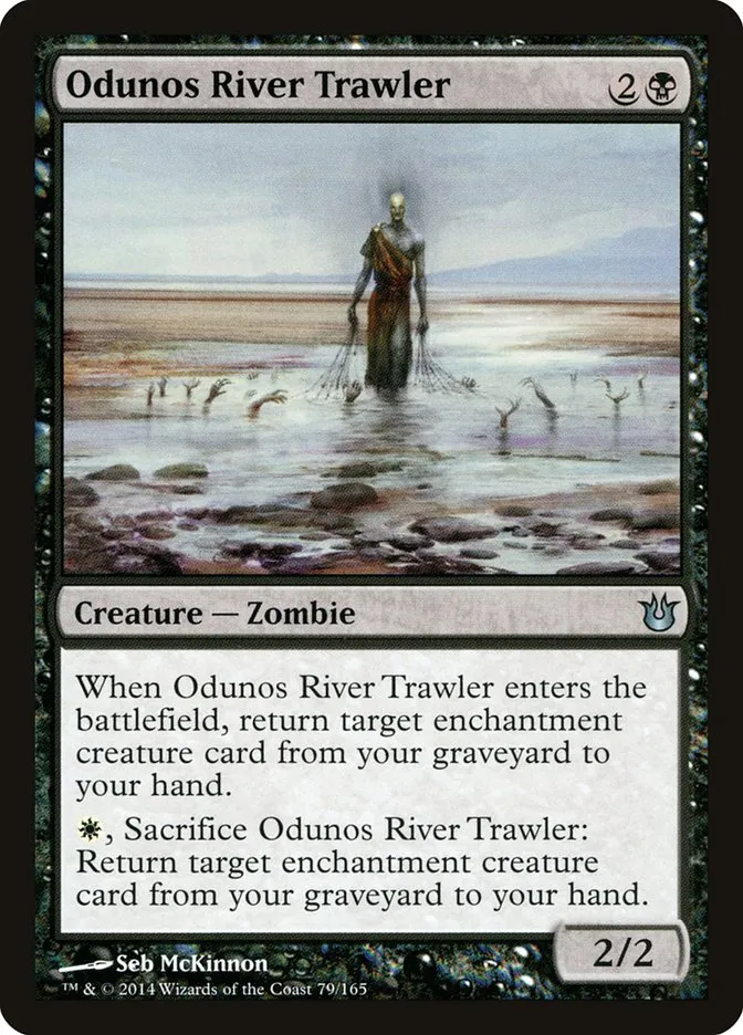2014 Born of the Gods Odunos River Trawler uncommon #79 unlisted card image