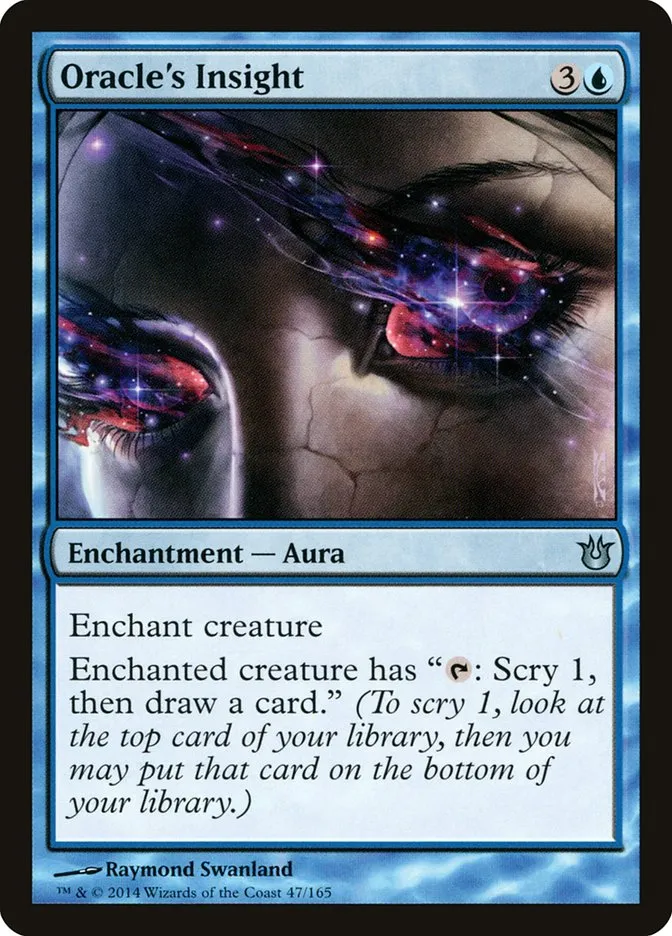 2014 Born of the Gods Oracle's Insight uncommon #47 unlisted card image