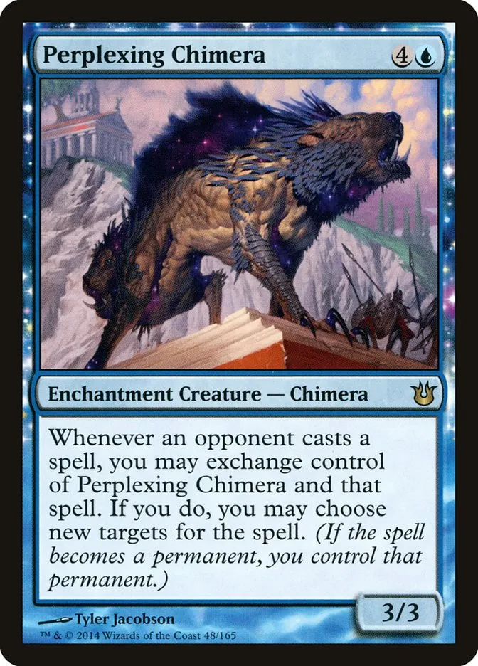 2014 Born of the Gods Perplexing Chimera rare #48 unlisted card image