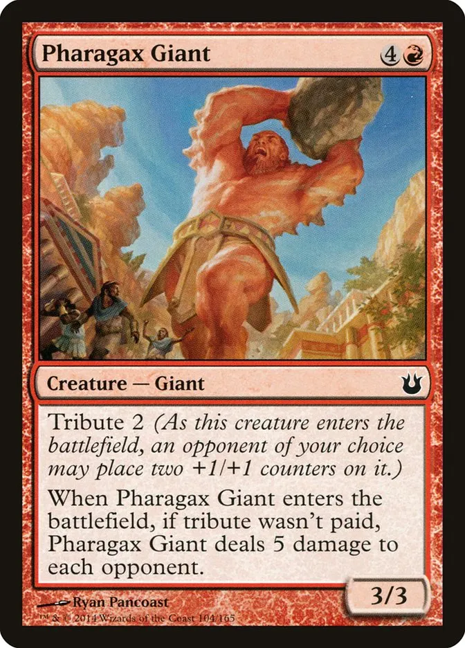 2014 Born of the Gods Pharagax Giant common #104 unlisted card image