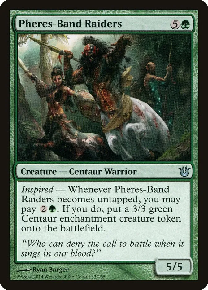 2014 Born of the Gods Pheres-Band Raiders uncommon #133 unlisted card image